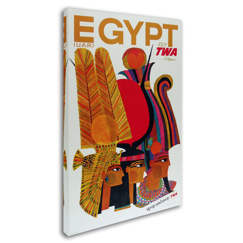 « travel 4 », affiche rétro sur toile tendue, H 19 po x l 12 po