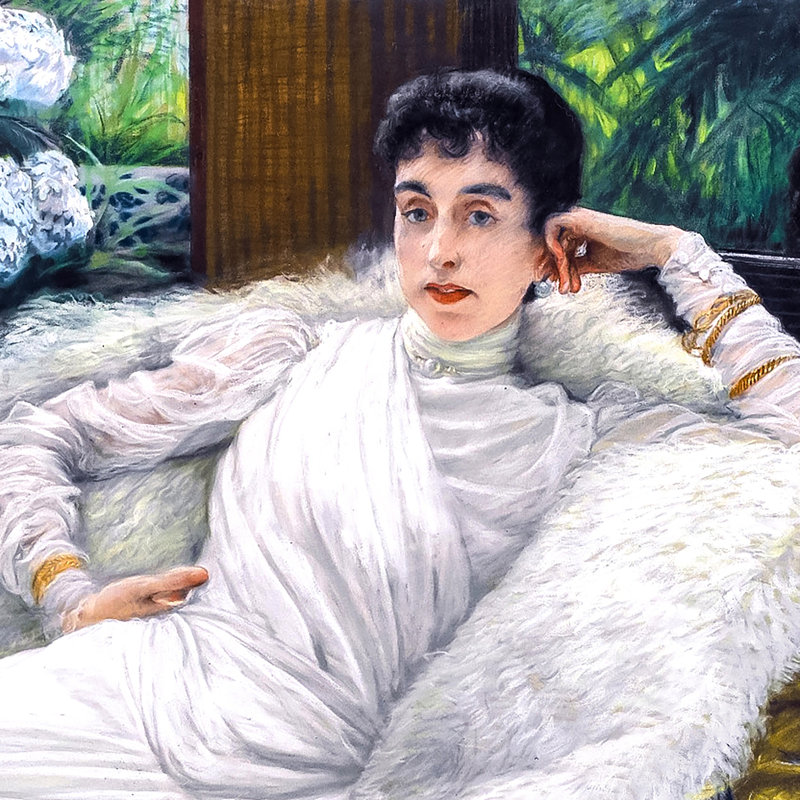 Portrait of Clotilde Briatte, Comtesse Pillet-Will, 1882 Framed Print on Canvas, 33.25" H x 53.25" W