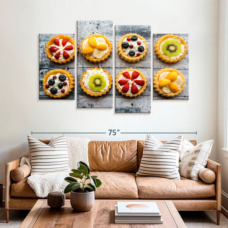 Tartelettes aux fruits Yarlin, H 42 po x l 68 po
