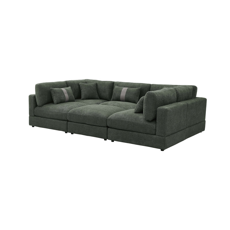 Canapé modulaire Luxecloud, Vert