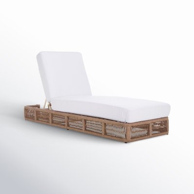 Langley Outdoor Chaise Lounge by Joss & Main