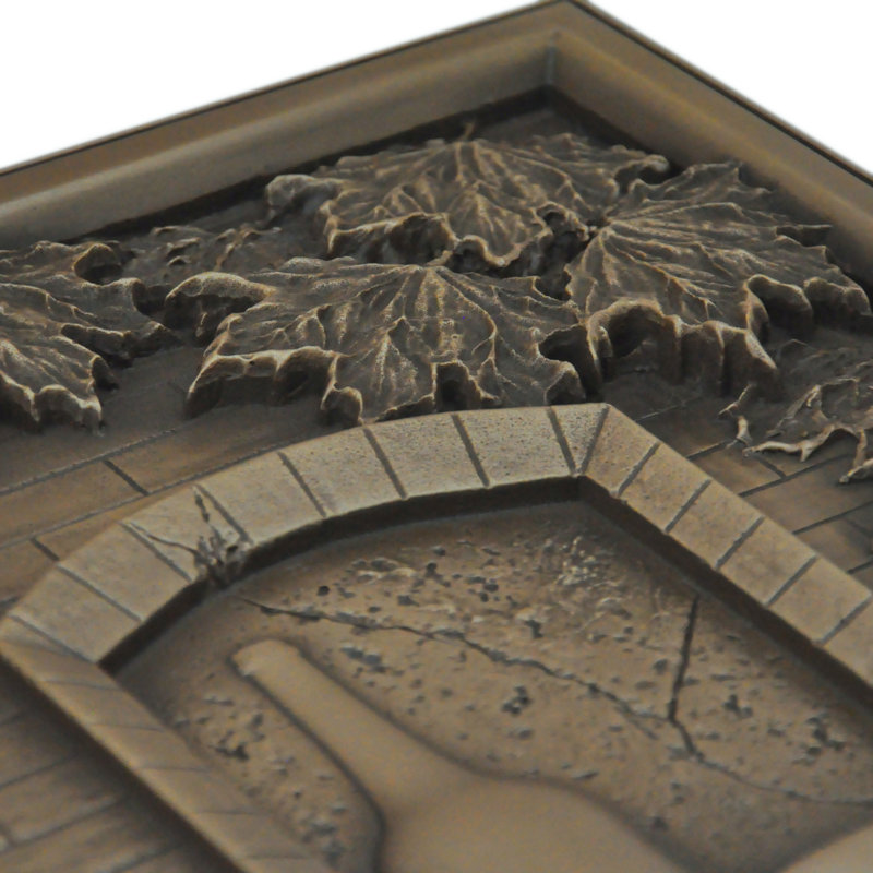 Carreau mural décoratif en résine 12 po x 18 po, Bronze