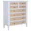 Commode blanche à 8 tiroirs