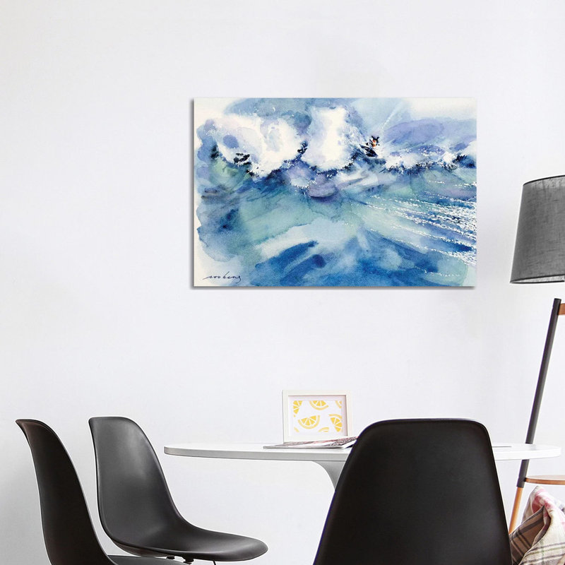 Crashing The Waves by Soo Beng Lim - Wrapped Canvas Painting, 101.6 cm H x 66.04 cm W x 3.175 cm D