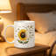 1pc Funny Sunflower & Butterflies Double-Sided Printed Coffee Mug - Insulated Reusable Drinkware for Hot & Cold Beverages.