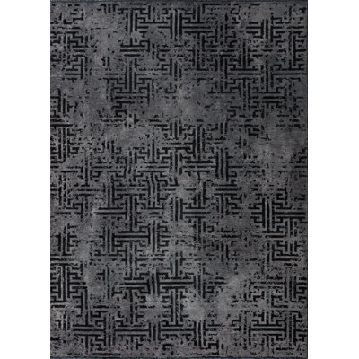 Tapis gris / noir Rapture