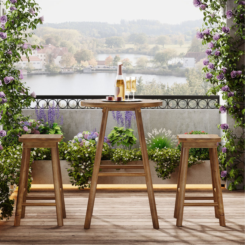 Table de bar 37,4 po de hauteur avec chaises