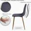 Ensemble de salle à manger 5 pièces, comprenant une table et quatre chaises en velours, idéal pour une salle à manger, un bureau, une réception, une cafétéria ou un espace de discussion. Couleur : gris.