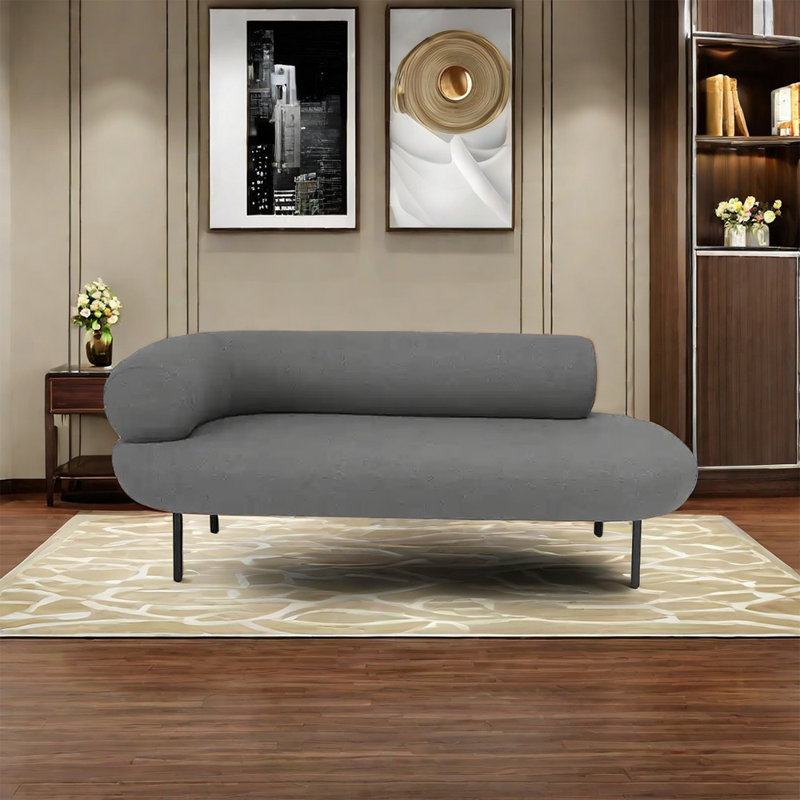 Chaise moderne moderne exquise, Accoudoir à gauche (vu de face), Gris foncé