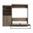 Arlex Queen Bed and Shelving Unit with Doors (101W)-88513663