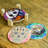 Wood Round 4 Piece Coaster Set