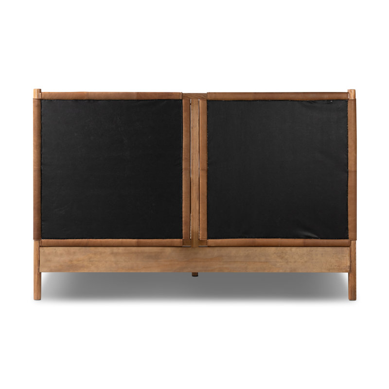 Salado Leather Bed, Heirloom Sienna, King
