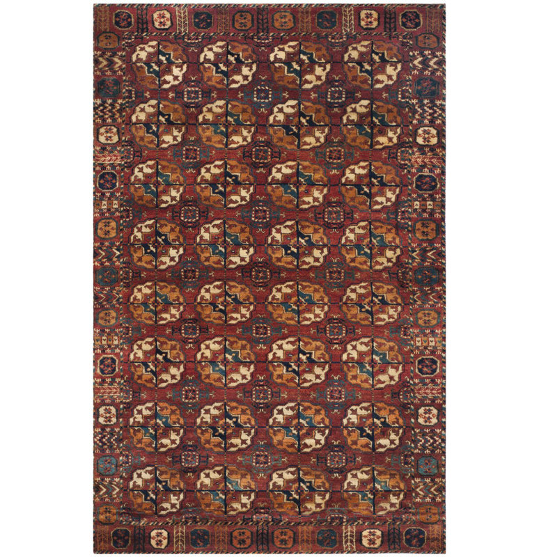 Ralph Lauren Carson Wool Geometric Rug, Rectangle 4' x 6'