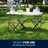 Noah 47.75'' Adjustable Height Bi-Fold Plastic Folding Event Table with Carrying Handle