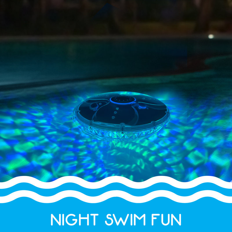 Lumières flottantes pour piscine: fontaine