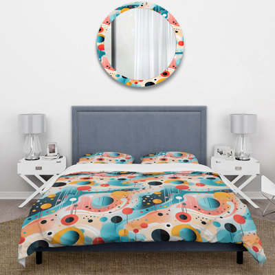 Futurist Polka Nexus Dots Duvet Cover