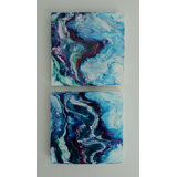 Jeweled Waves Painting by Cynthia White
