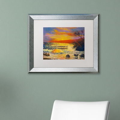 Luverne «Maui Sunset», reproduction d'art encadrée