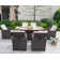 6 - Person Wicker Patio Dining Set with Rectangular Table , Cushions Included