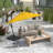 108 " W Octagonal Collapsible Cantilever Umbrella with Crank Lift-87588908