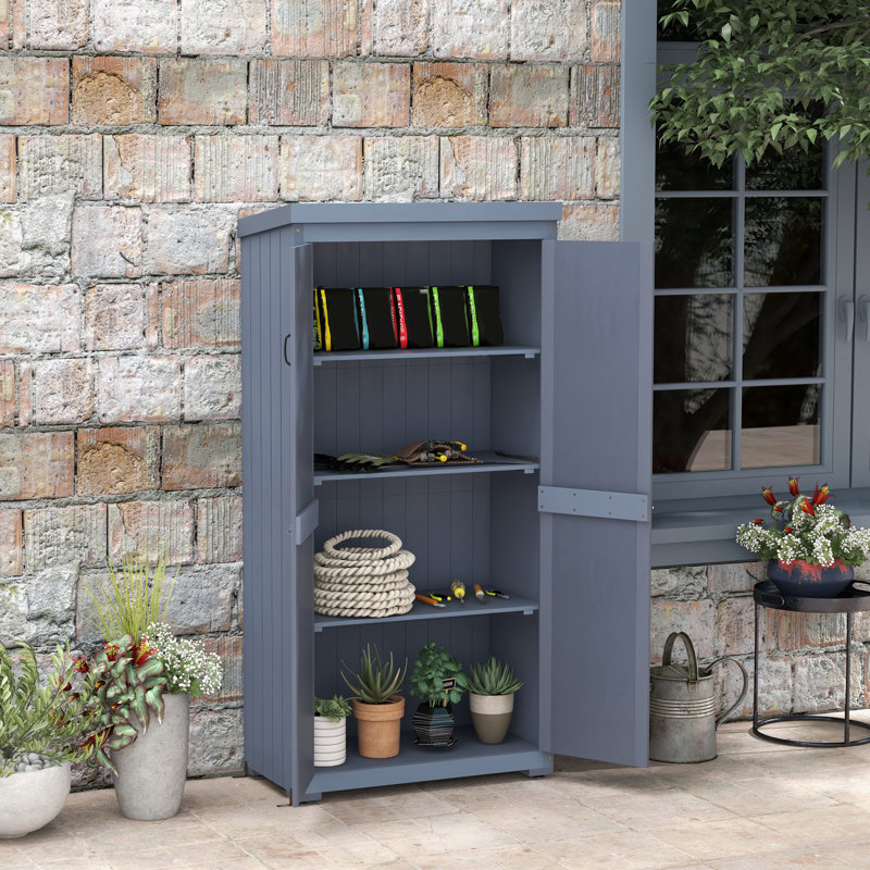 Denise Tool Shed,wood, Gray