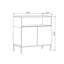 Buffet moderne bicolore en grès et chêne saphir avec tablette ouverte (31,5'' L x 15,7'' P x 31,5'' H)-707676257