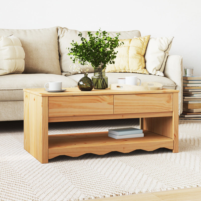 Coffee Table with Storage, Brown