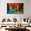 «Autumn Trees and Waterfall», reproduction d'art sur toile-1341032210