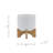 5" CHEVRON PLANTER W/ STAND, WHITE
