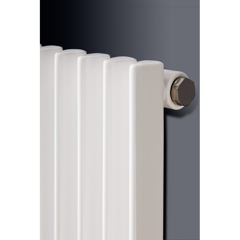 Andromeda Vertical Designer Radiator, White, 180 cm H x 30 cm W x 8.8 cm D