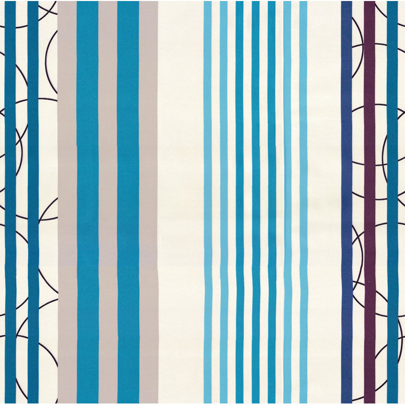 Peachey Synthetic Eyelet single Curtain Panel, opaque, Blue, 130cm Width x 220cm Drop