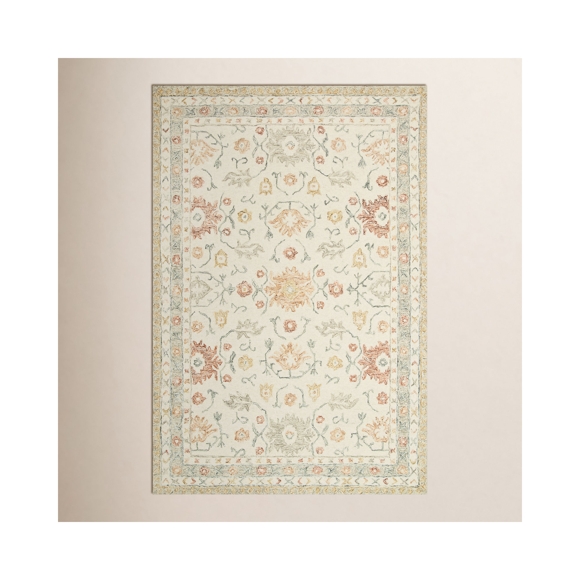 Aden Handmade Wool Rug, Rectangle 5' x 7'6"