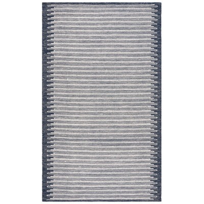 Tapis rayé en laine et coton Coghill