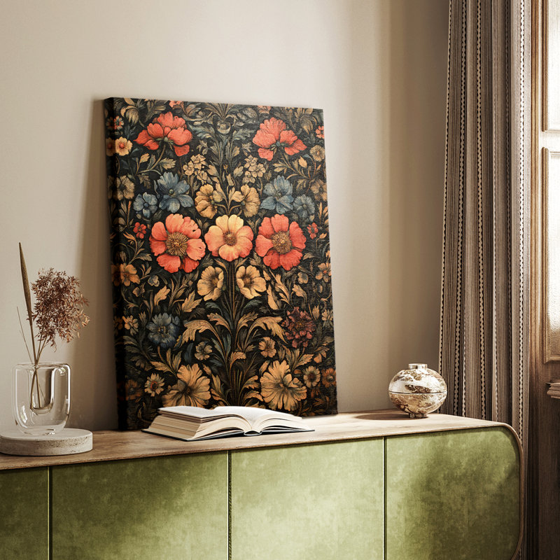 Collection sur toile de la collection I de la série I de William Morris - Prêt à accrocher, H 36 po x l 24 po