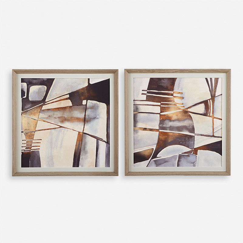 Uttermost Vetrina Framed Abstract Prints