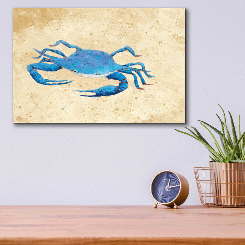 " Blue Crab V Neutral Crop " by Phyllis Adams