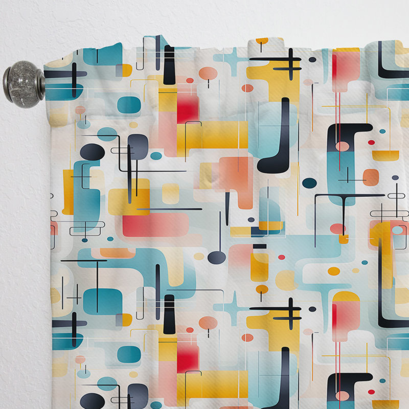 Rideau en velours moderne Urban Tranquility V - obscurcissant - 1 panneau, L 52 po x L 90 po