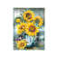 "Rustic Butterfly Flower", art mural sur toile sans cadre 24 po x 32 po