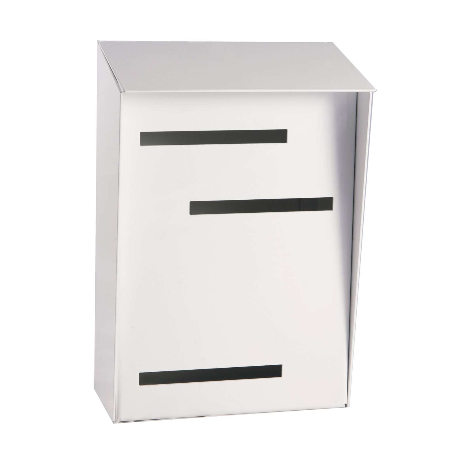 Wall-Mounted Mailbox, White, White