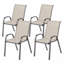 Ensemble de 4 chaises d'extérieur empilables-2089743464