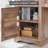 Dhevan 60'' W L-Shaped Executive Desk with Charging Station-1221142509