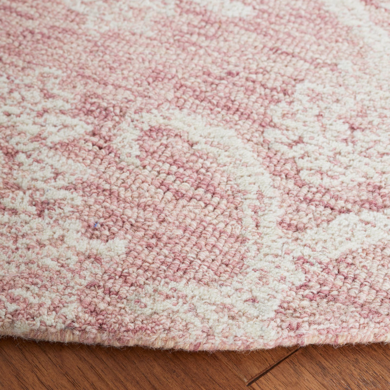 Hornersville Hand Tufted Indian Wool And Cotton With Latex Ikat Rug, Rectangle 9' x 12'