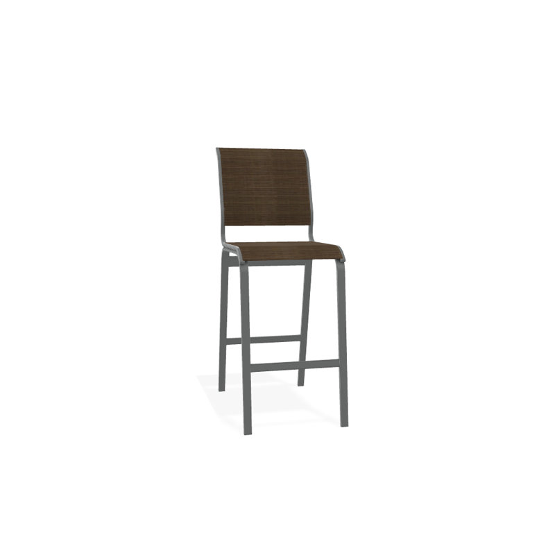 Tabouret de bar 29,5 po Holna, Performance de l'écorce, Graphite texturé