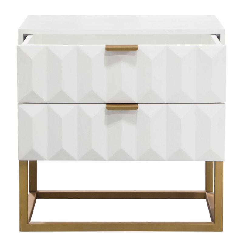 Table d'appoint 2 tiroirs Spectrum