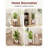 8-12" Adjustable Bamboo Plant Stand - Single-Tier Reddish Indoor Planter Holder-565829632