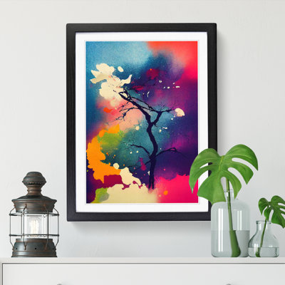 Steinway Japanese Forest Paint Splatter Vol.1 - Picture Frame Print