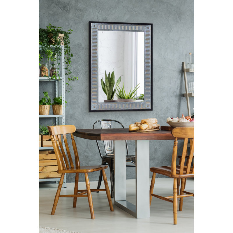 Miroir décoratif Mariska, 39 po x 27 po, Noir