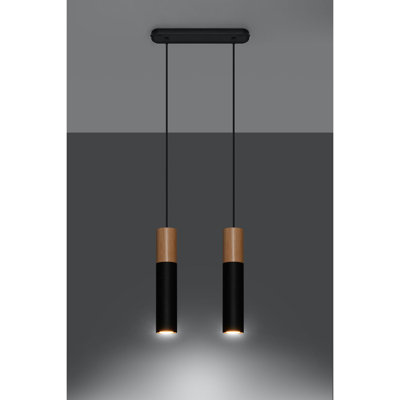 Casper 2 - Light White/Brown Geometric Pendant