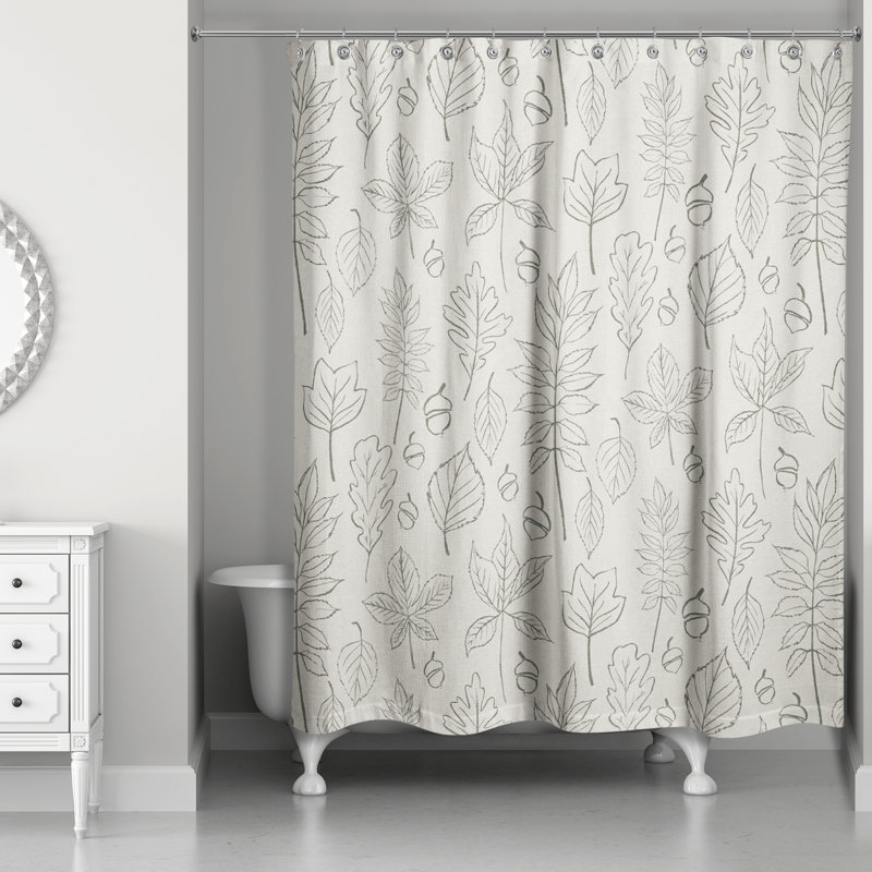 Rideau de douche simple Monastiri, Blanc
