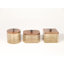 Boîte décorative cylindrique en bronze bronze avec couvercle en bois